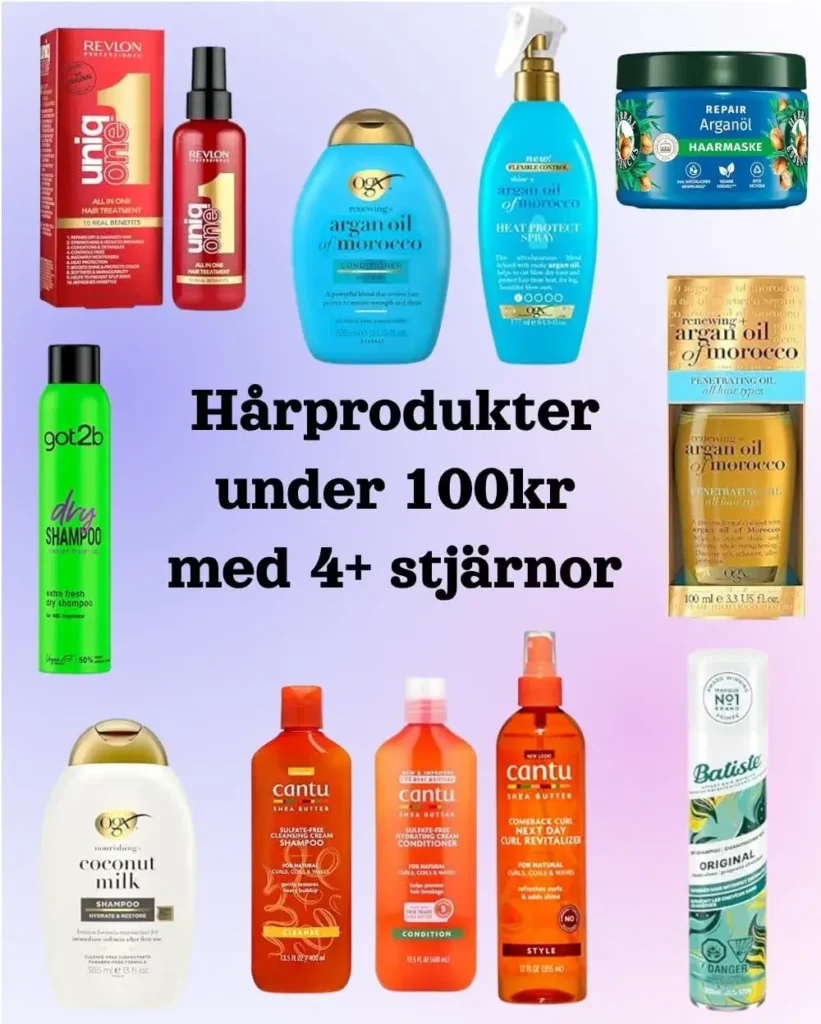 Billiga hårprodukter